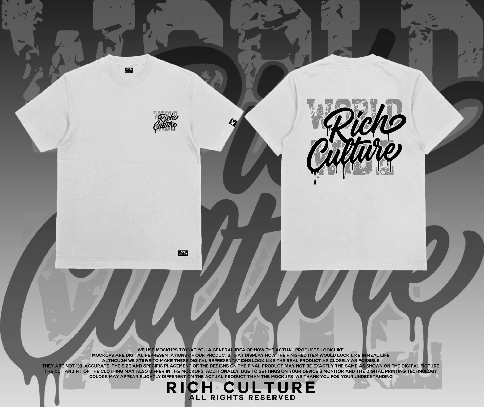 Rich Culture Short Sleeve White